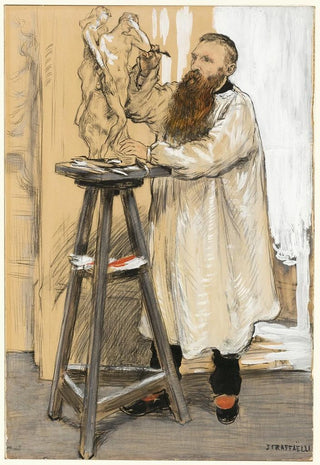 Jean Franois Raffalli - Portrait of the Sculptor Auguste Rodin in his Studio.webp