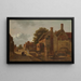Le Kalvermarkt à La Haye - Jean François Valois — gerahmtes Bild an der Wand