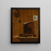 Trompe-l'œil mit Paletten und Miniatur - Jean François de Le Motte — gerahmtes Bild an der Wand