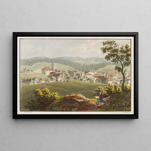 La Chaux-de-Fonds - Jean Henri Baumann — gerahmtes Bild an der Wand