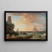 Szene am Hafen - Jean Henry d'Arles — gerahmtes Bild an der Wand