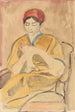 La tricoteuse - Jean Hippolyte Marchand — Ansicht des Kunstwerks