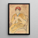 La tricoteuse - Jean Hippolyte Marchand — gerahmtes Bild an der Wand