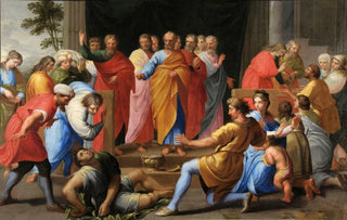 Jean Hlart - Saint Pierre frappe de mort Ananie.webp