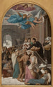 Saint Vincent de Paul, der die Lothringer nach dem Krieg von 1637 unterstützt - Jean Lecomte du Nouÿ — Ansicht des Kunstwerks