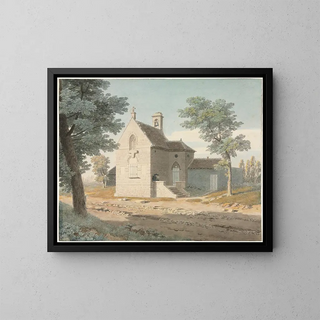 Jean Lubin Vauzelle - Church by a Road.webp