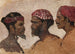 Studie von drei Köpfen - Jean Lulvs — Ansicht des Kunstwerks