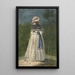 Eine elegante Dame von hinten gesehen - Jean Pillement — gerahmtes Bild an der Wand