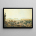 Vue de Toulon depuis le Fort Dartigues - Jean Rodolphe Gautier — gerahmtes Bild an der Wand