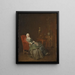 Plaisirs domestiques - Jean Siméon Chardin — gerahmtes Bild an der Wand
