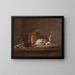 Küchenutensilien mit Lauch, Fisch und Eiern - Jean Siméon Chardin — gerahmtes Bild an der Wand