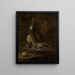 Naturstillleben mit einem toten Kaninchen - Jean Siméon Chardin — gerahmtes Bild an der Wand