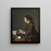 Le château de cartes - Jean Siméon Chardin — gerahmtes Bild an der Wand