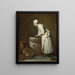 Die Küchenmagd - Jean Siméon Chardin — gerahmtes Bild an der Wand