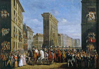 Jean Zippel - Le Passage des souverains allis sur le boulevard SaintDenis le 10 avril 1814.webp