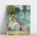 Reproduktion des Gemäldes Jeanne Fourmanoir am See - Berthe Morisot