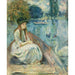 Reproduktion des Gemäldes Jeanne Fourmanoir am See - Berthe Morisot