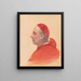 Ein Kardinal in Profil - Jehan Georges Vibert — gerahmtes Bild an der Wand