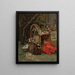Additionner les dons - Jehan Georges Vibert — gerahmtes Bild an der Wand