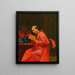 Eine unterhaltsame Lektüre - Jehan Georges Vibert — gerahmtes Bild an der Wand