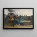 auf den Stadtmauern - Jehan Georges Vibert — gerahmtes Bild an der Wand