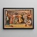 Cowboy-Tanzstudie Wandbild, Postamt von Anson, Texas - Jenne Magafan — gerahmtes Bild an der Wand