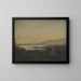 Blick auf den Genfersee in Richtung Mont Blanc und Genf - Jens Juel — gerahmtes Bild an der Wand