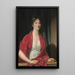 Portrait von Dorothea Elisabeth Hyllested - Jens Juel — gerahmtes Bild an der Wand