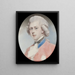 George IV. 1762-1830 König von Großbritannien und Irland sowie Hannover, als er Kronprinz war - Jeremiah Meyer — gerahmtes Bild an der Wand