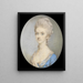 Portrait einer Dame - Jeremiah Meyer — gerahmtes Bild an der Wand
