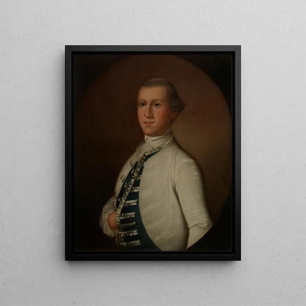 Capitaine William Richardson - Jeremiah Theus — gerahmtes Bild an der Wand