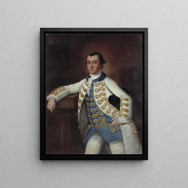 Colonel Barnard Elliott Jr - Jeremiah Theus — gerahmtes Bild an der Wand