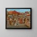 Italienisches Gemälde in Jefferson Park - Jerome Myers — gerahmtes Bild an der Wand