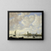 Ansicht der Merwede bei Dordrecht - Jeronymus van Diest II — gerahmtes Bild an der Wand