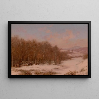 Jervis McEntee - A Winter Camp.webp