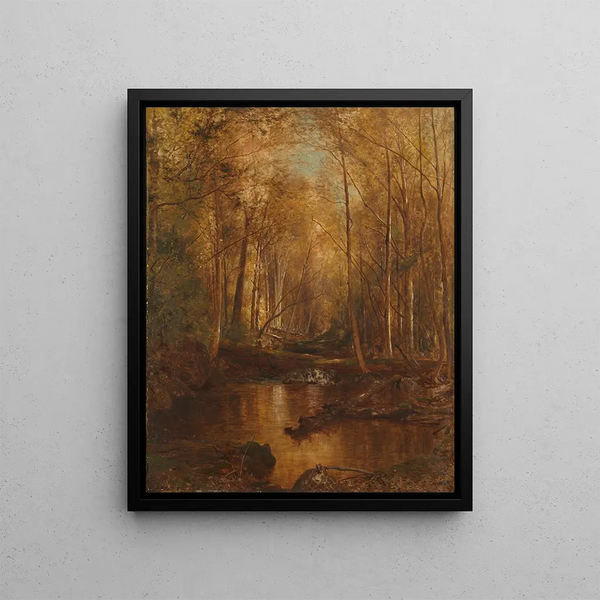 L Herbst in den Catskills - Jervis McEntee — gerahmtes Bild an der Wand
