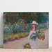 Reproduktion des Gemäldes Junge Frau im Garten von Giverny - Claude Monet