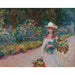 Reproduktion des Gemäldes Junge Frau im Garten von Giverny - Claude Monet