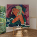 Reproduktion des Gemäldes Junge Junge mit einem Lamm; Der gute Hirte - Franz Marc