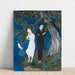 Reproduktion des Gemäldes Junge Mann in Schwarz, Mädchen in Weiß - Nils Dardel