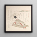 Junges Adliger spielend Koto - Kubo Shunman — gerahmtes Bild an der Wand