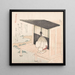 Junge Adelige, die nach innen in einem Haus schaut - Kubo Shunman — gerahmtes Bild an der Wand