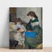 Reproduktion des Gemäldes Junges Mädchen mit Hund (Zwei der Mädchen von Alexandre Natanson) - Pierre Bonnard