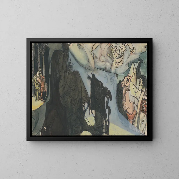 Zug der Kamele - Jan Novák — gerahmtes Bild an der Wand
