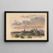 Landschaft eines Dorfes - Jan Novák — gerahmtes Bild an der Wand