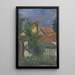 Rote Dächer - John Thain — gerahmtes Bild an der Wand