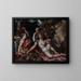 Lot und seine Töchter - Joachim Wtewael — gerahmtes Bild an der Wand