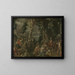 Begegnung zwischen David und Abigail - Joachim Wtewael — gerahmtes Bild an der Wand