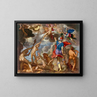 Joachim Wtewael - The Battle Between The Gods and The Giants.webp