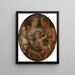 Venus Cupidon Bacchus und Ceres - Joachim Wtewael — gerahmtes Bild an der Wand